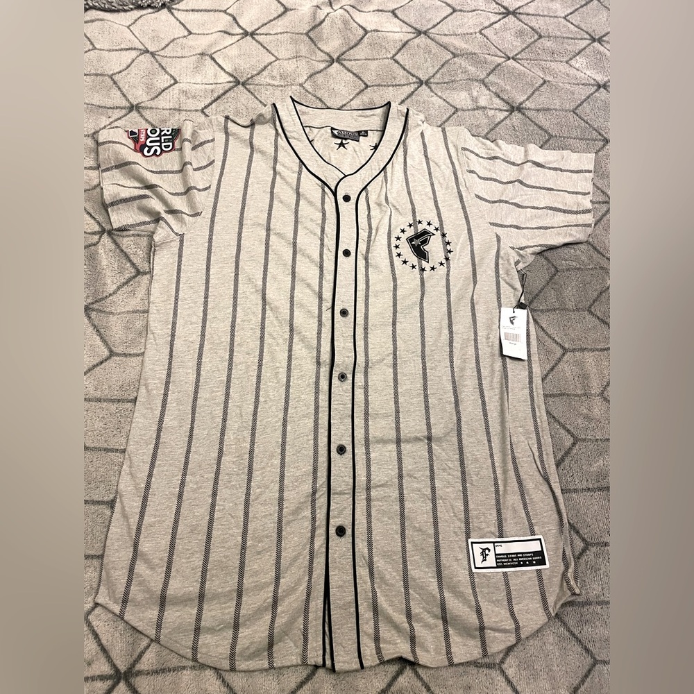 Famous Stars and straps baseball Jersey by Travis Barker NWT
